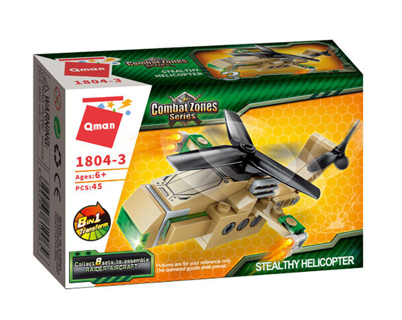 Qman Raider Aircraft 1804-3 Vrtulník Stealthy